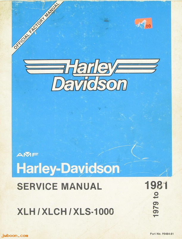   99484-81used (99484-81): Sportster service manual '79-'81