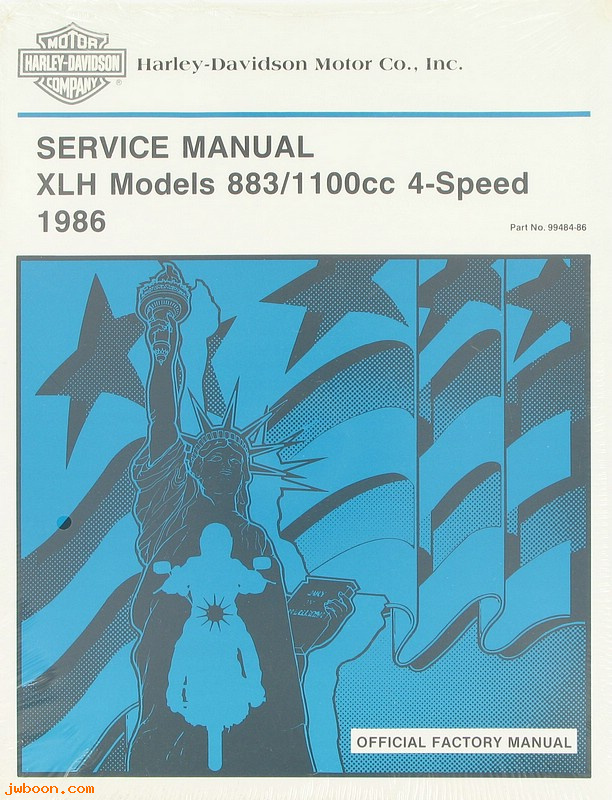   99484-86 (99484-86): Sportster service manual 1986 - NOS
