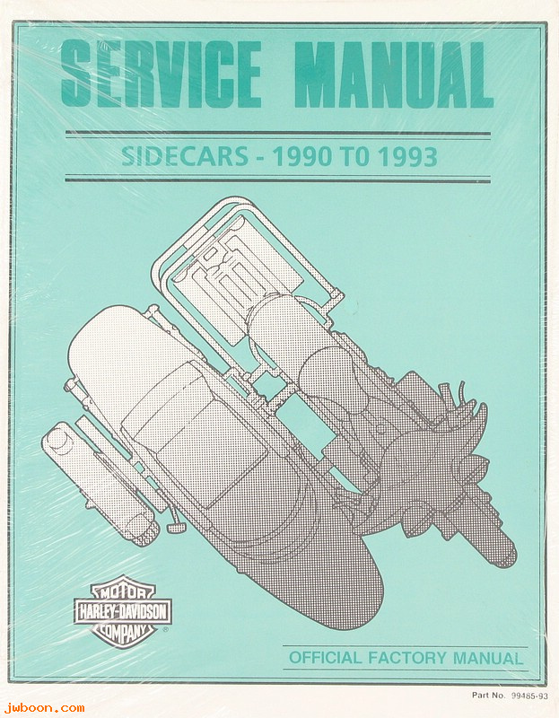   99485-93 (99485-93): Sidecar service manual '90-'93 - NOS