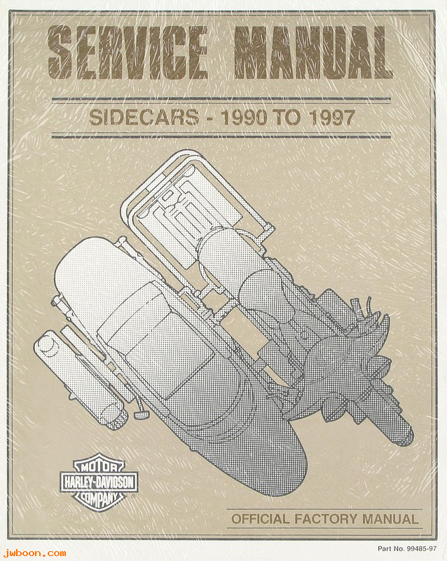   99485-97 (99485-97): Sidecar service manual '90-'97 - NOS