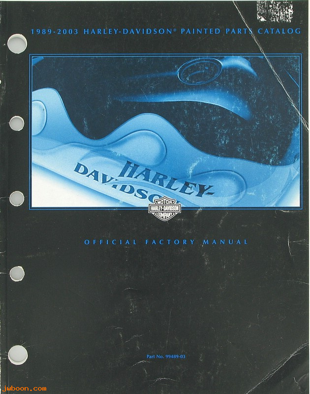   99489-03used (99489-03): Painted parts catalog '89-'03