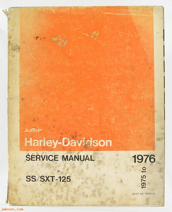   99492-76used (99492-76): SS / SXT 125 service manual '75-'76