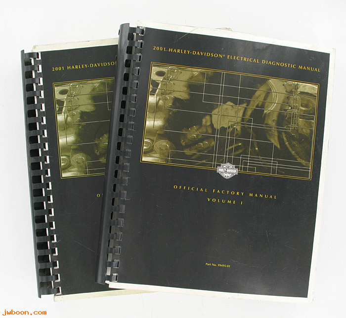   99495-01 (99495-01): H-D electrical diagnostic service manual 2001, volume 1 + 2 - NOS