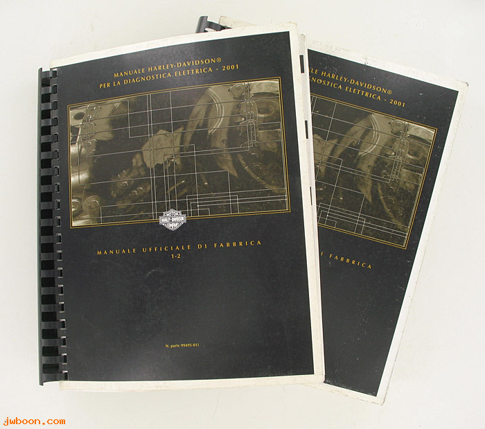   99495-01I (99495-01I): H-D electrical diagnostic service manual 2001,1 + 2 italian - NOS