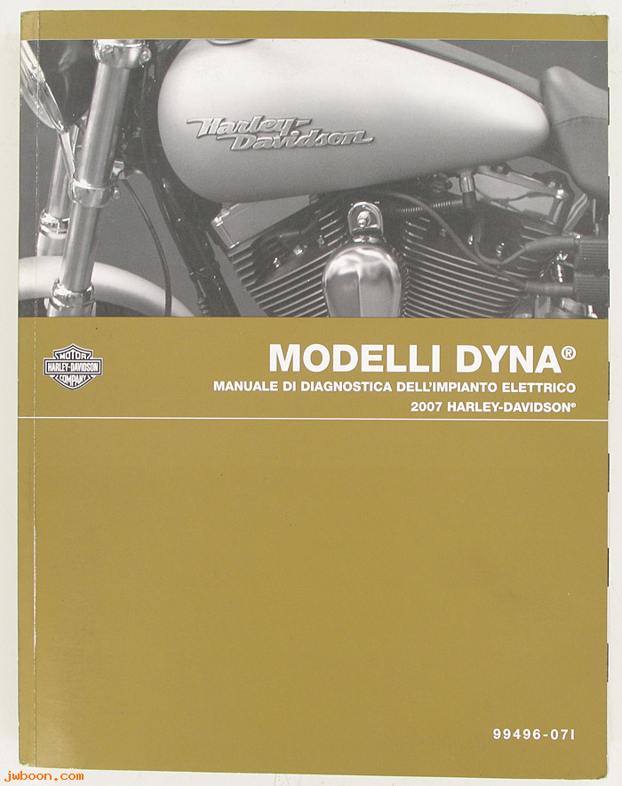   99496-07I (99496-07I): Dyna electrical diagnostic service manual 2007, italian - NOS