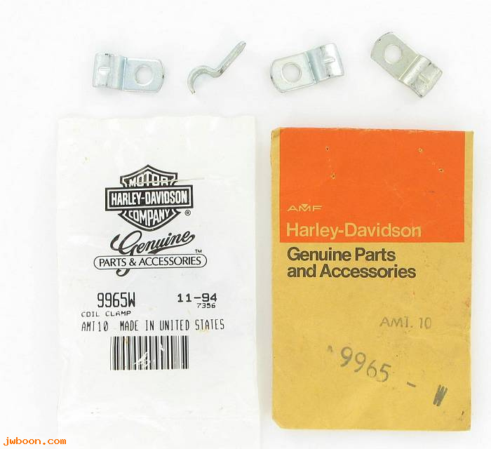       9965W (    9965W): Clamp, coil - tail lamp stud - circ.br.wire - NOS - Big Twins, XL