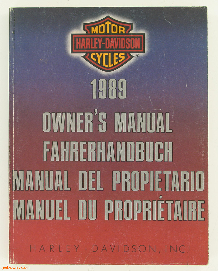   99965-89 (99965-89): International owner's manual 1989 - NOS