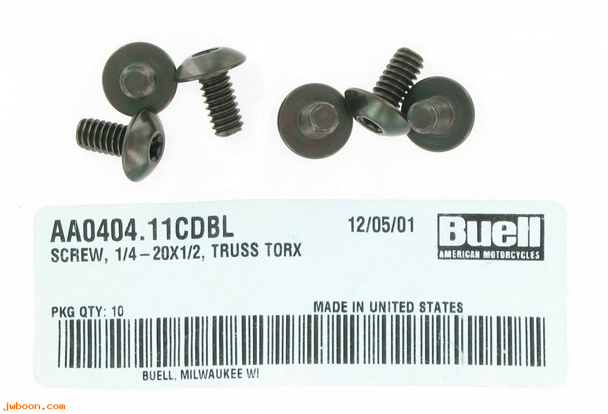   AA0404.11CDBL (AA0404.11CDBL): Screw, 1/4"-20 x 1/2"  truss Torx - NOS