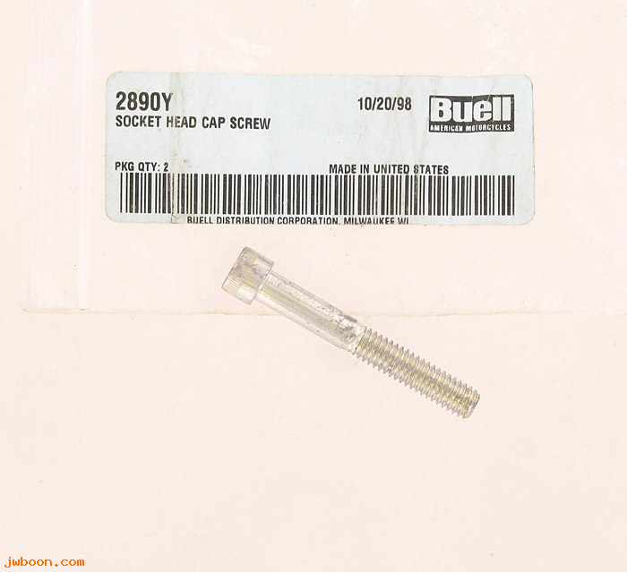   AA0518.2CZ (    2890Y): Screw, 5/16"-18 x 2-1/4" hex socket head - NOS - Buell '00-'02