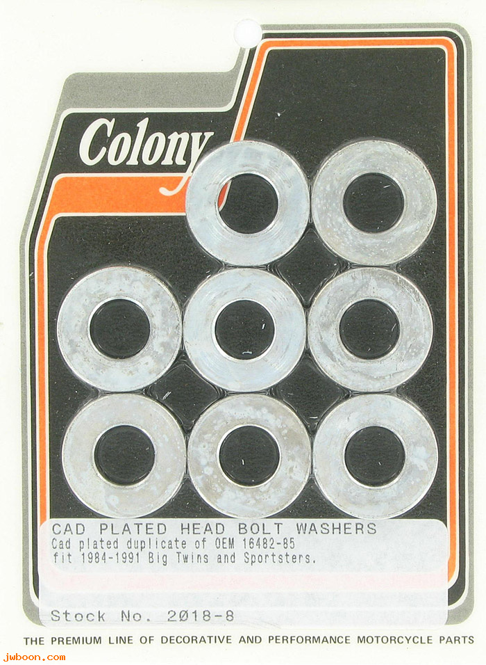 C 2018-8 (16482-85): Head bolt washer kit - Big Twins. Sportster XL '84-'91, in stock
