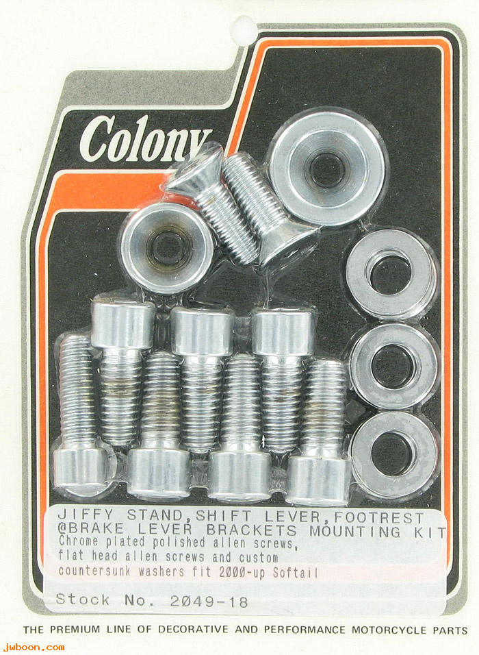 C 2049-18 (): Jiffy/shift lever/footrest/brake lever bracket screws-Softail 00-