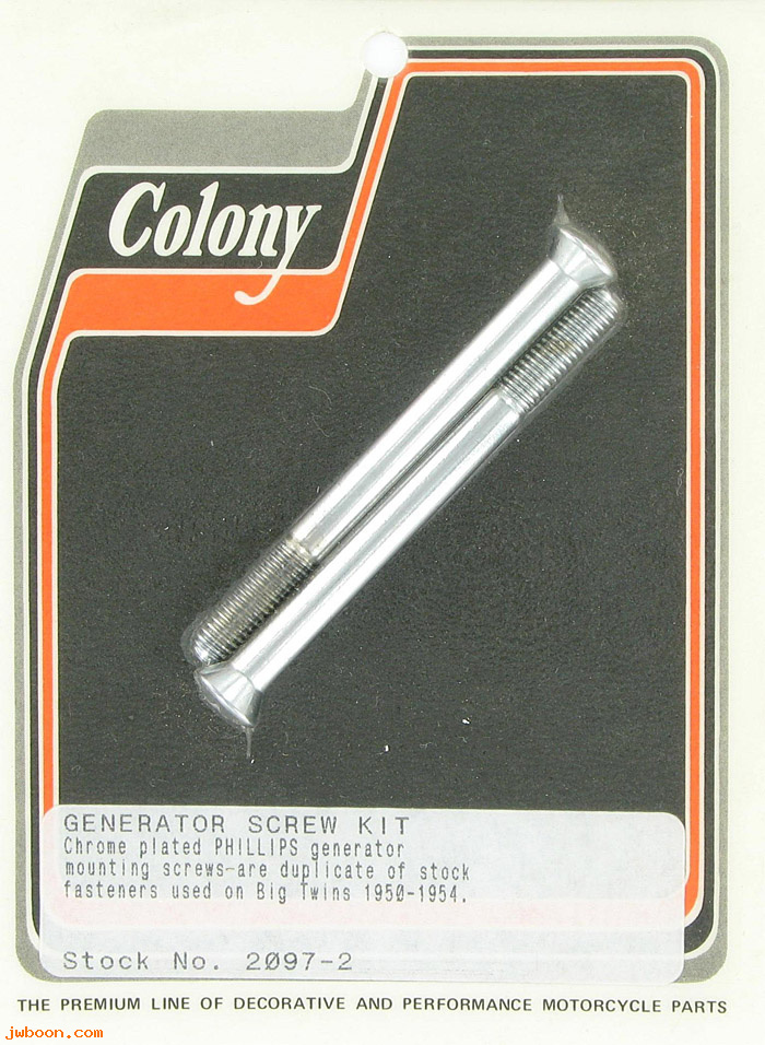 C 2097-2 (30011-36 / 1523-36): Generator screw kit, with Phillips head - FL '50-'54, in stock