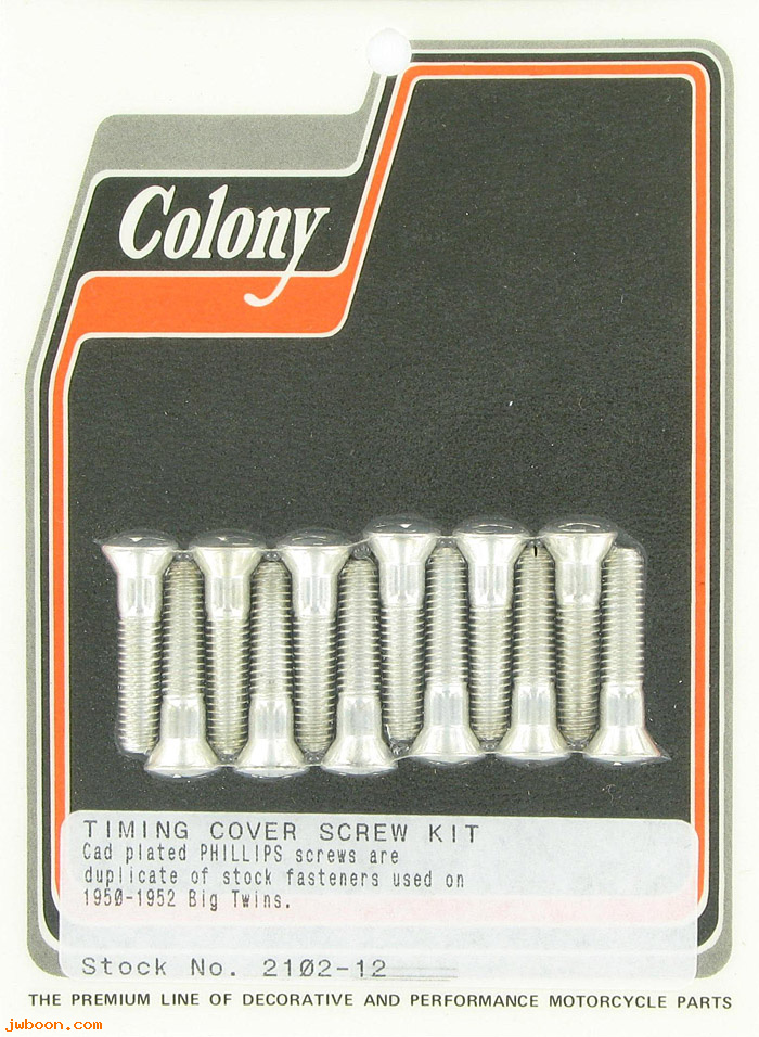 C 2102-12 (    2341 / 056): Cam cover / Timing cover screw kit, with Phillips heads- BT 50-52