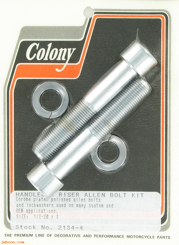 C 2134-4 (): Handlebar riser bolts 1/2"-20 x 3", Allen, in stock