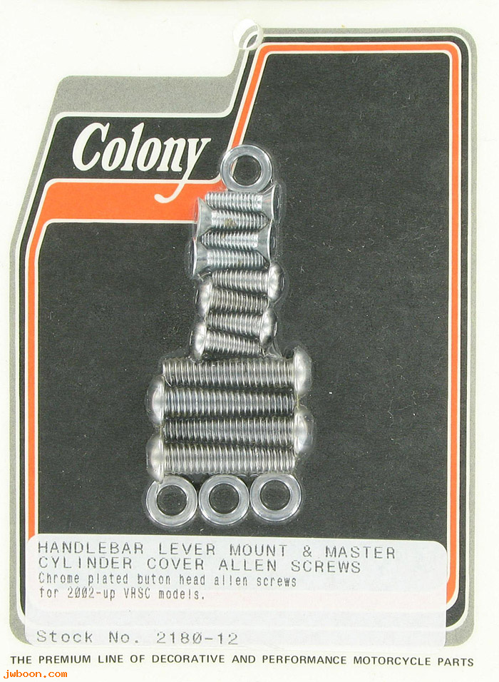 C 2180-12 (): Handlebar lever mount & master cylinder cover Allen screws,button