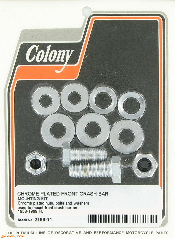 C 2186-11 (): Front crashbar mounting kit, bolts,nuts,washers-FL 58-69,in stock
