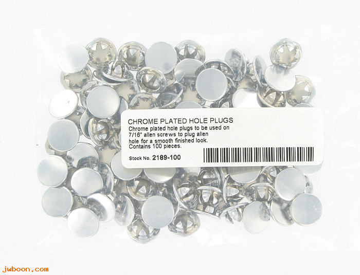 C 2189-100 (): Hole plugs for 7/16" Allen screws, in stock, Colony
