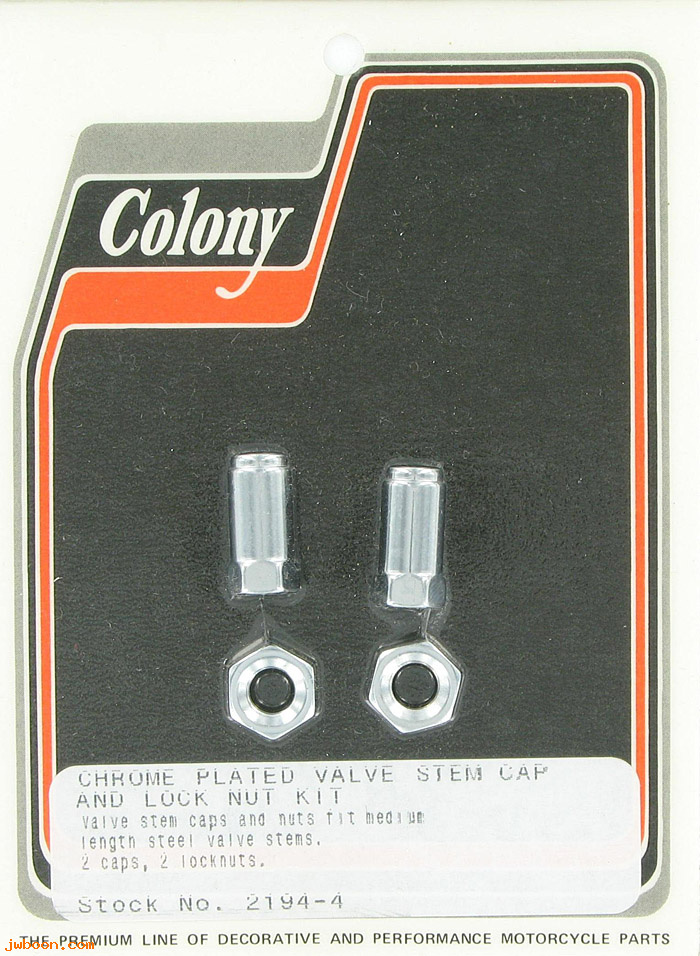 C 2194-4 (): Valve stem cap & lock nut kit   (2 + 2), in stock, Colony