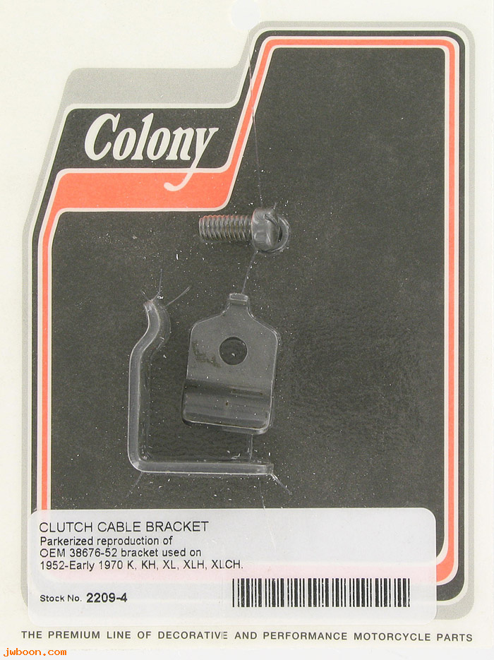 C 2209-4 (38676-52): Clutch cable bracket - '52-early'70 H, KH Sportster