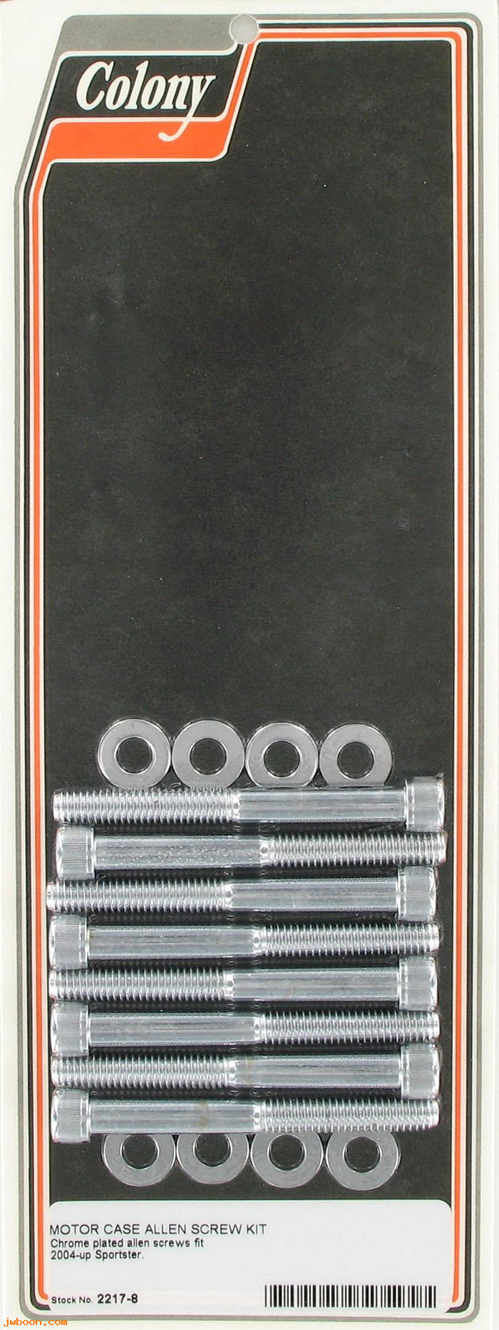 C 2217-8 (): Motor case screw kit - Allen, in stock - Sportster, XL 2004-