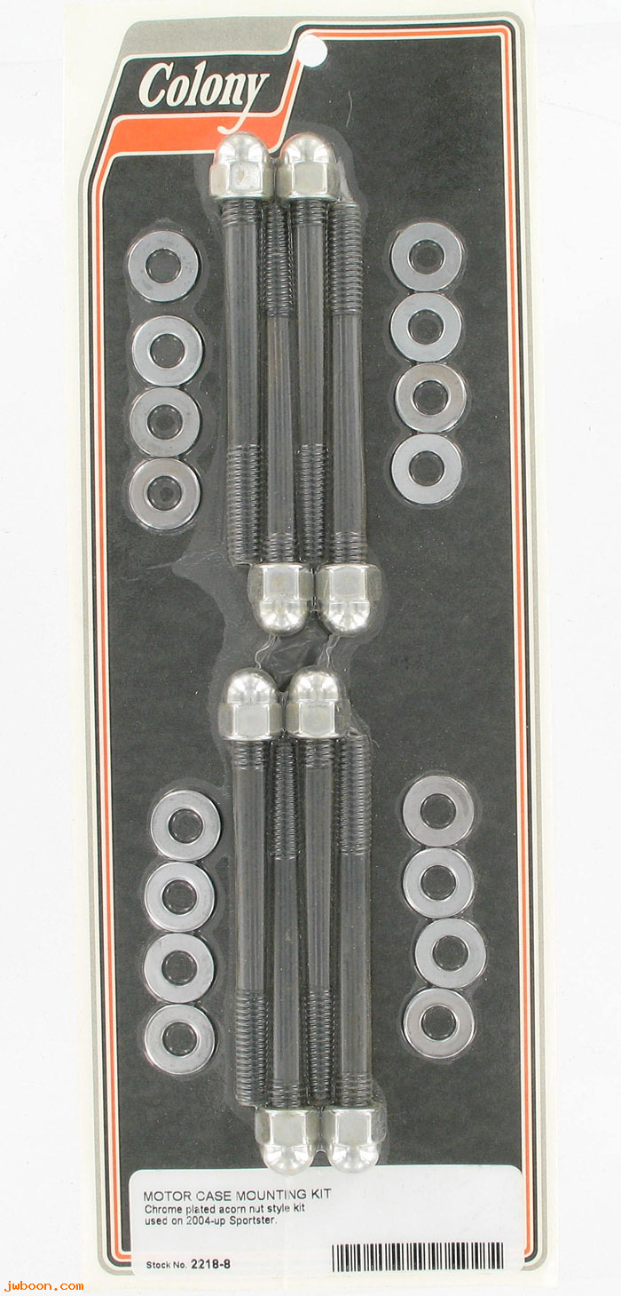 C 2218-8 (): Motor case mounting kit - acorn, in stock - Sportster, XL 2004-
