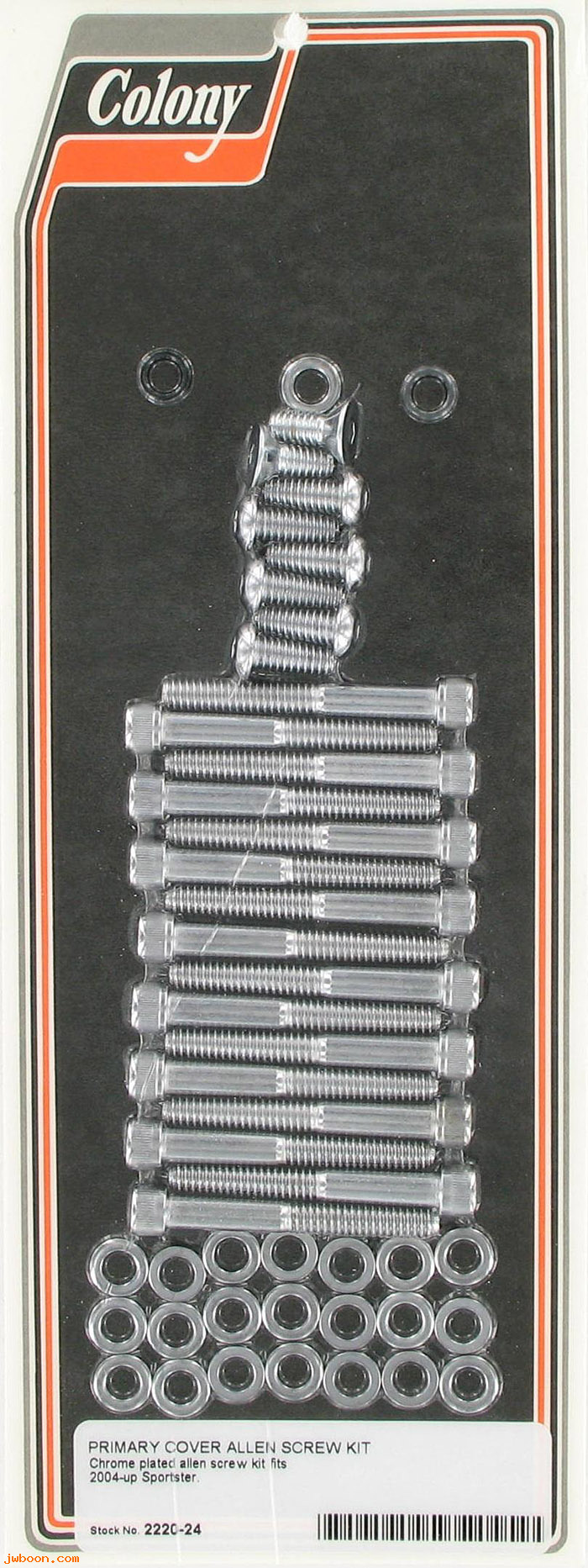 C 2220-24 (): Primary cover screw kit - Allen, in stock - Sportster, XL 2004-