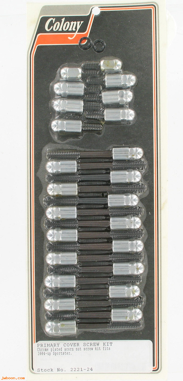 C 2221-24 (): Primary cover screw kit - acorn, in stock - Sportster XL 2004-