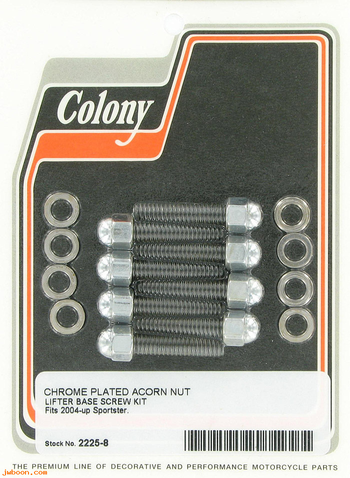 C 2225-8 (): Lifter base screw kit - acorn, in stock - Sportster, XL 2004-