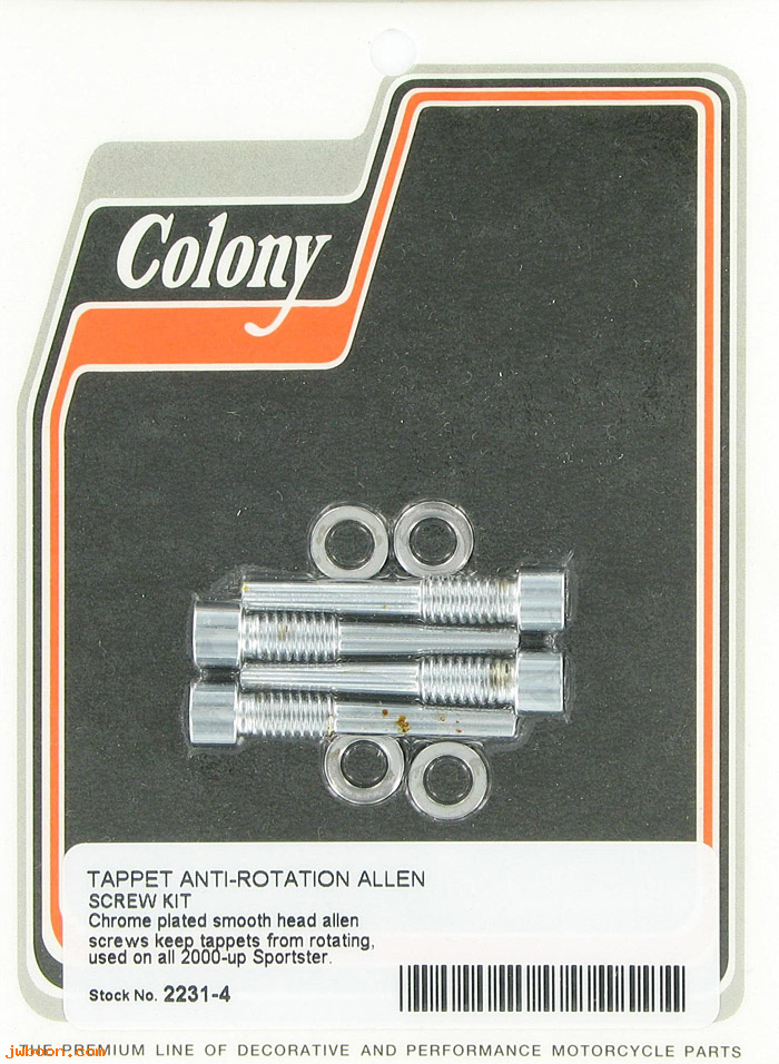 C 2231-4 (): Tappet anti-rotation Allen screw kit,in stock, Sportster XL 2004-