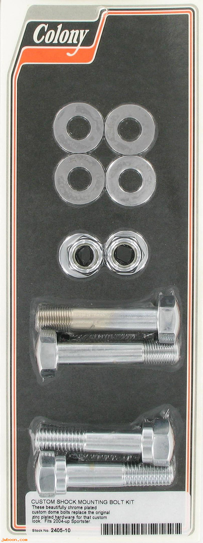 C 2405-10 (): Custom shock mounting bolt kit, in stock - XL '04-