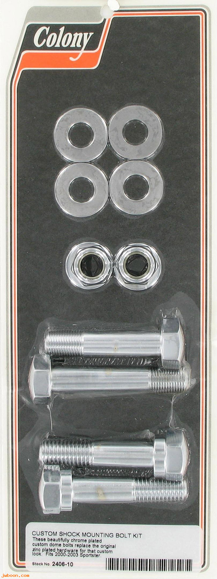 C 2406-10 (): Custom shock mounting bolt kit, in stock - XL '00-'03