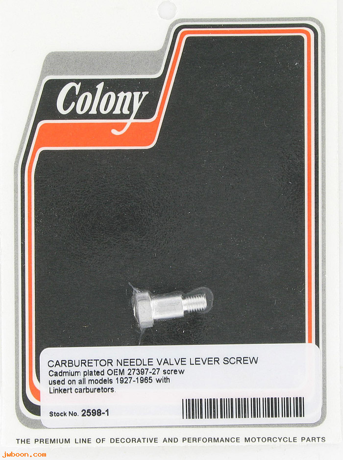 C 2598-1 (27397-27 / 1293-27): Screw, needle valve lever   Schebler, Linkert - Colony, in stock
