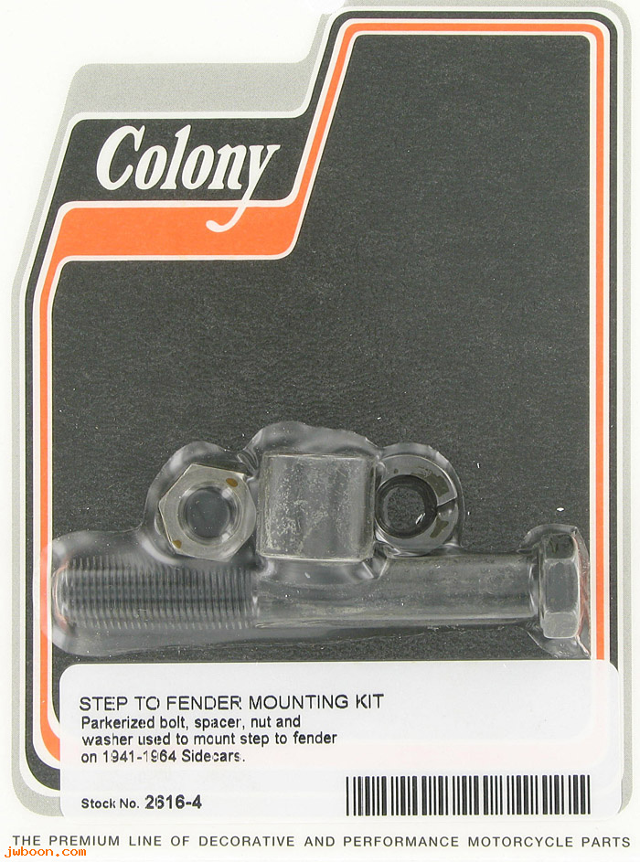 C 2616-4 (    4425 / 6472-41): Sidecar step to fender mounting kit - Sidecars '41-'64, in stock
