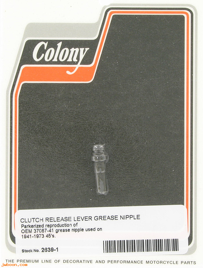 C 2639-1 (37067-41 / 2428-41): Grease nipple, clutch lever - Liberator 750cc '41-'73, in stock