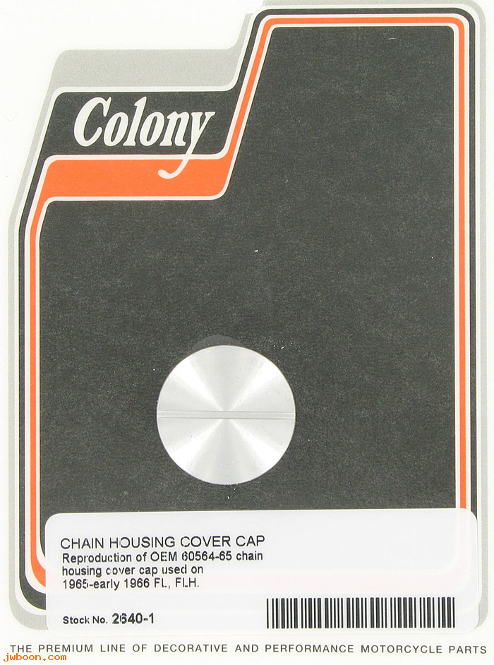 C 2640-1 (60564-65): Chain housing cover cap - FL '65-'66, in stock, Colony