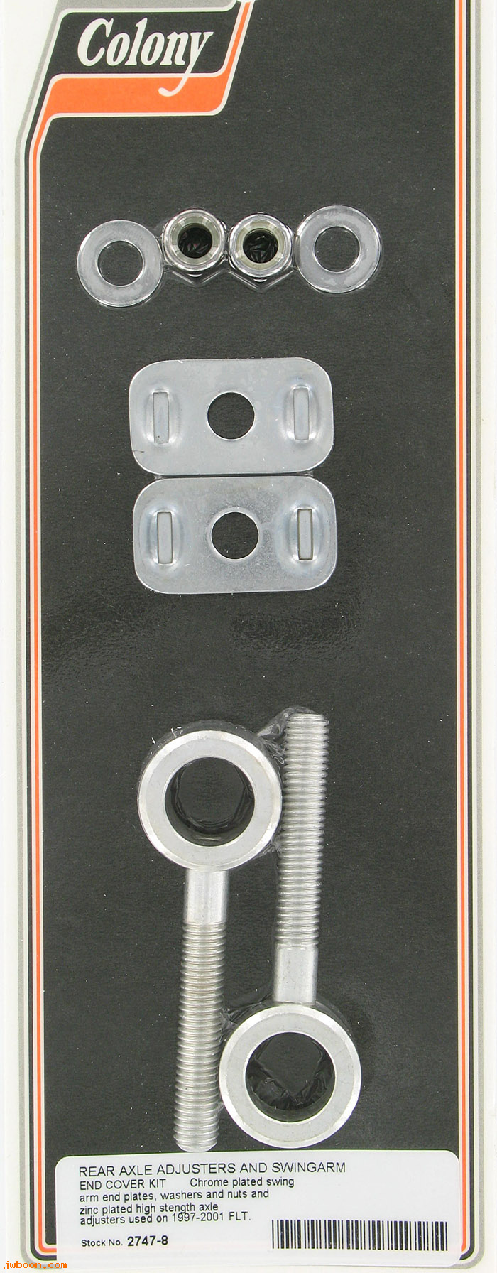 C 2747-8 (): Rear axle adjusters and swingarm end cover kit - FLT '97-'01