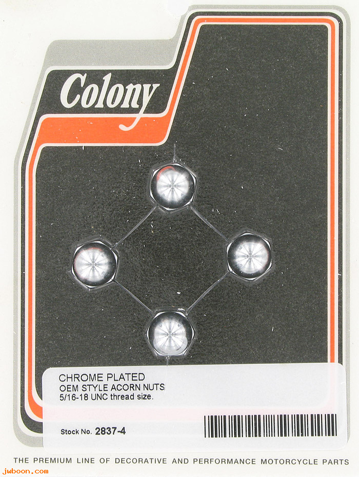 C 2837-4 (): OEM style acorn nuts (4) 5/16"-18, in stock, Colony