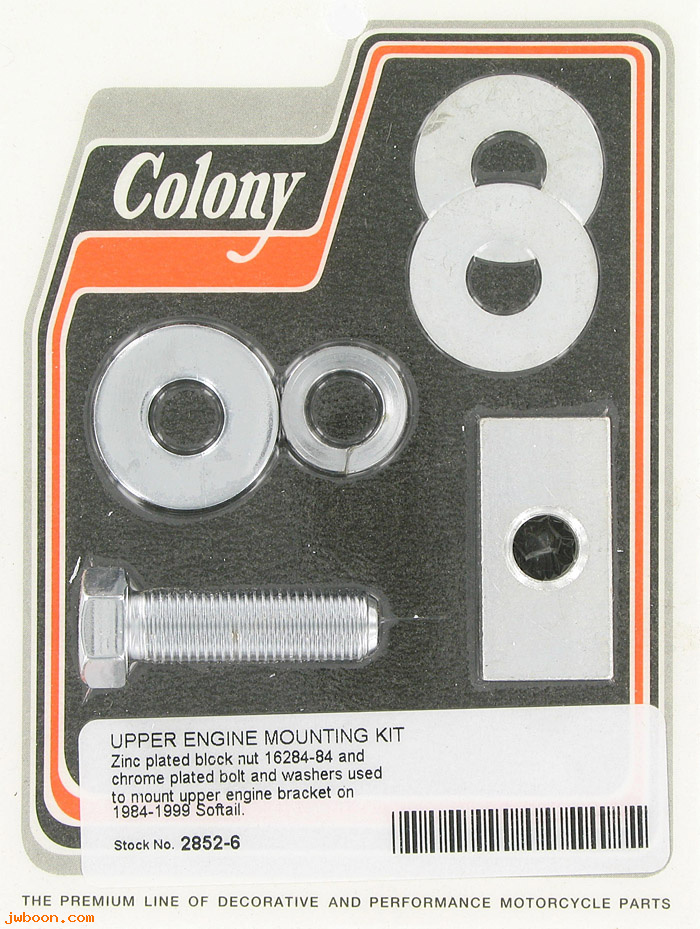 C 2852-6 (16284-84): Upper engine mounting kit - FXST '84-'99, in stock, Colony