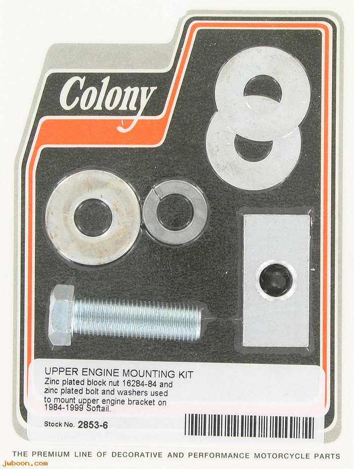C 2853-6 (16284-84): Upper engine mounting kit - FXST '84-'99, in stock, Colony
