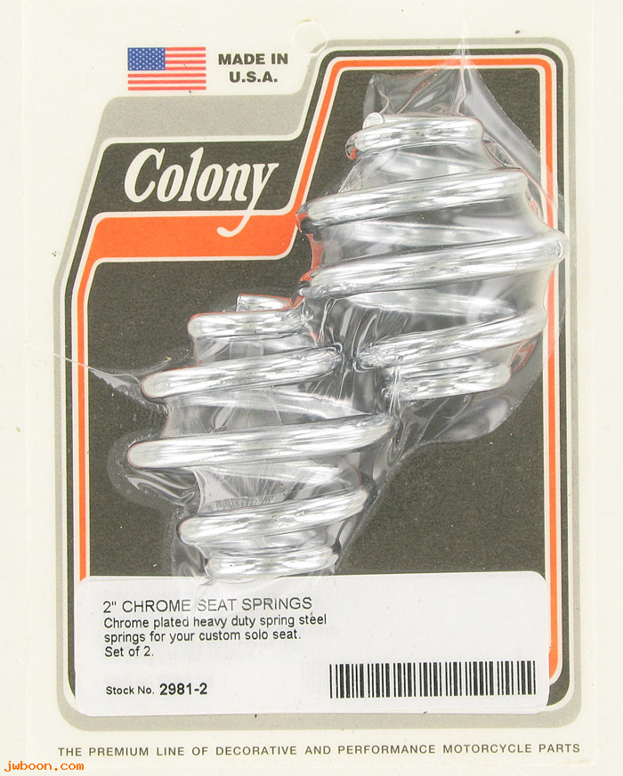 C 2981-2 (): 2" Custom seat springs, in stock, Colony