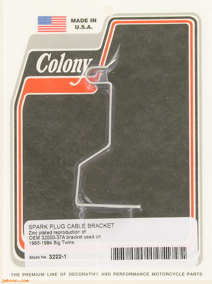 C 3222-1 (32000-37A): Bracket, spark plug cable - Big Twins FL, FX '66-'84, in stock