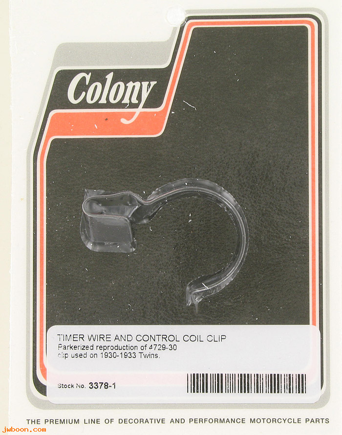 C 3378-1 ( 4729-30): Clip, timer wire & control coil - '30-'33 Twins, in stock, Colony