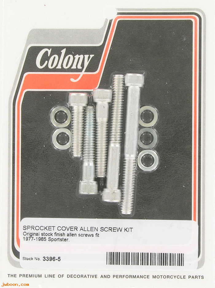 C 3396-5 (): Sprocket cover screw kit - Allen - Sportster '77-'85, in stock