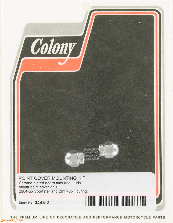C 3443-2 (): Point cover mounting kit acorn, in stock - XL '04-   Touring '17-