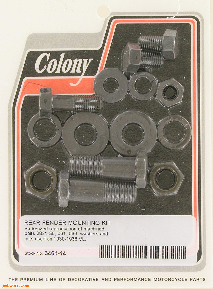 C 3461-14 (2821-30/061/066): Rear fender mtg.kit - Flathead VL '30-'36, in stock, Colony