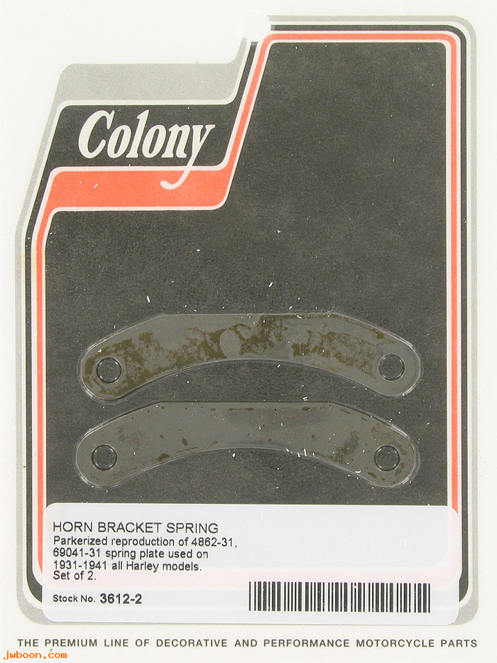 C 3612-2 (69041-31 / 4862-31): Pair of spring plates, curved - All models 31-41, in stock,Colony