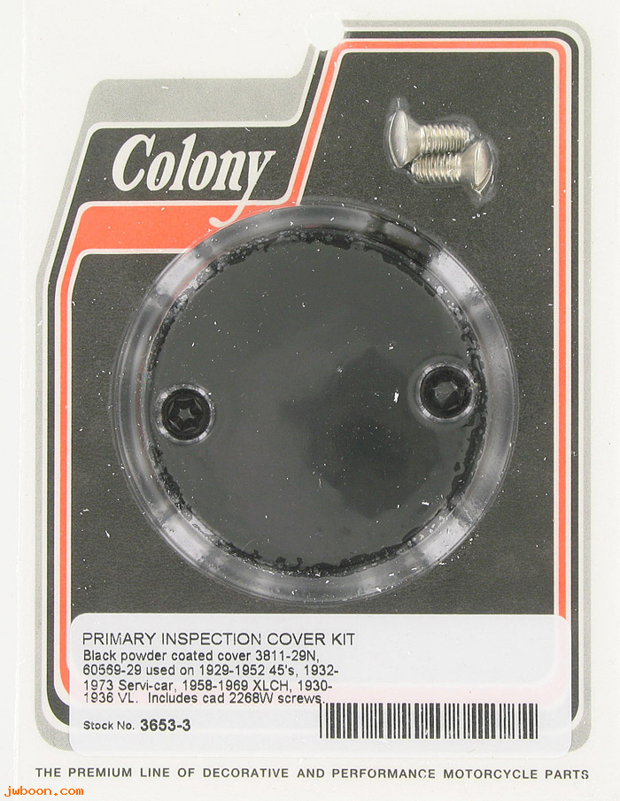 C 3653-3 (60569-29 / 60570-29): Cover, chain inspection hole  VL '30-'36, 750cc 29-73, XLCH 58-69