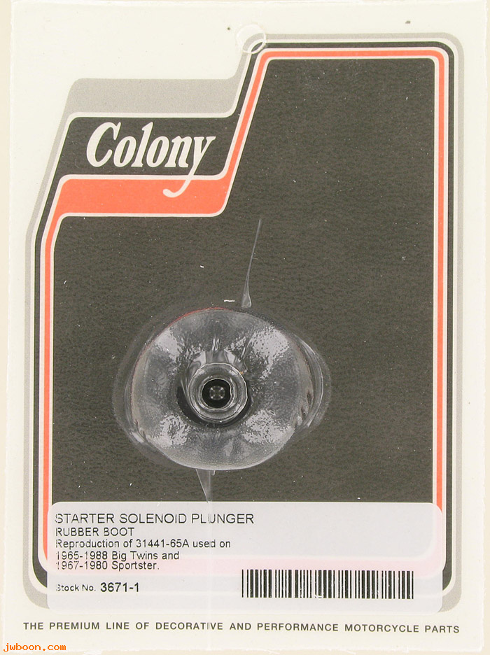 C 3671-1 (31441-65): Rubber boot, solenoid - Sporty XL '67-'80, BT '65-'88, in stock