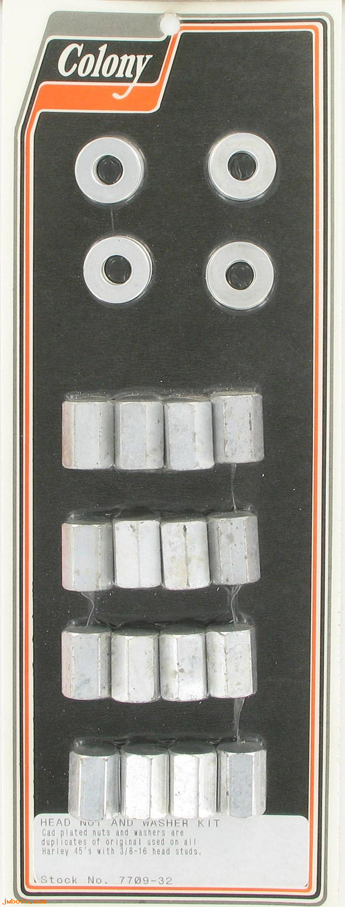 C 7709-32 (16820-26 / 15-26): Head nut and washer kit - WL 37-50. w.cast iron head,3/8-16 studs