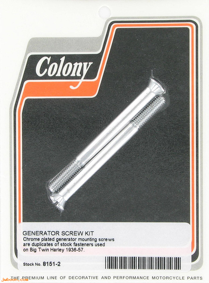 C 8151-2 (30011-36 / 1523-36): Generator screws (2) - EL, FL '36-'57, in stock, Colony